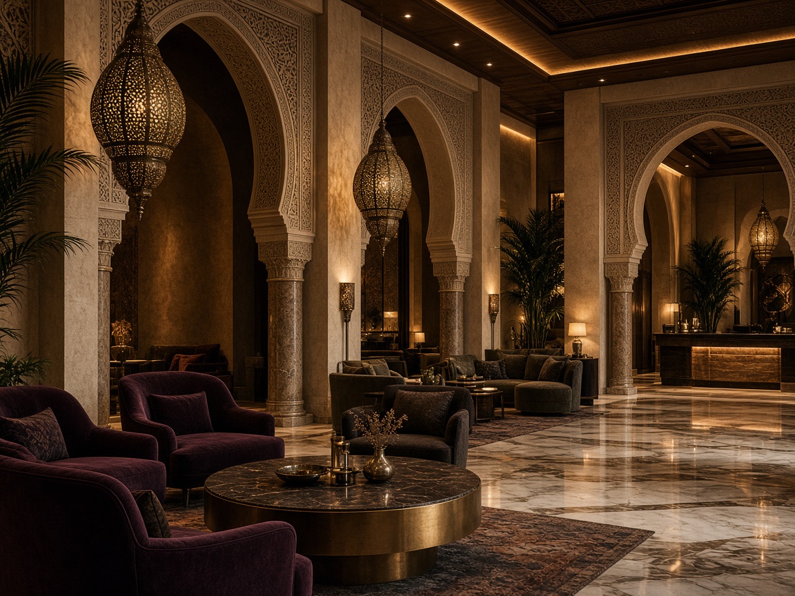 Hôtel Kacher Marrakech — lobby élégant et arches marocaines